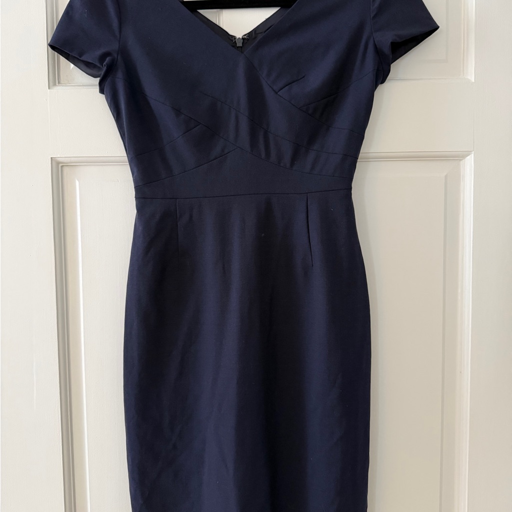 Banana Republic Classic Navy Sheath Dress